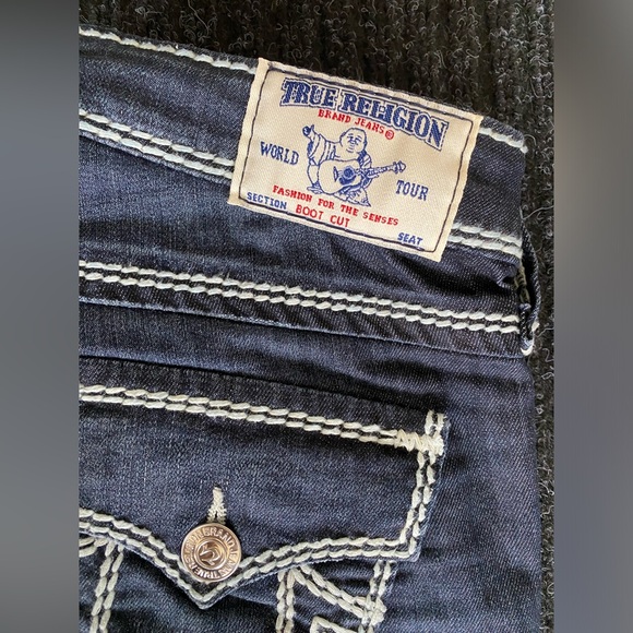 True Religion designer jeans WFLAPS NAT MEGA T  size 26 - Picture 2 of 12